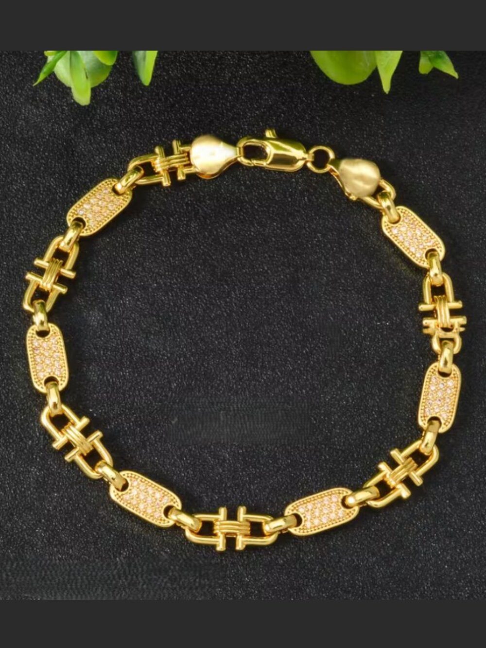 14K Gold 8" Womens 1ct Diamond Chain Link Bracelet 14 K Sterling Silver Jewelry